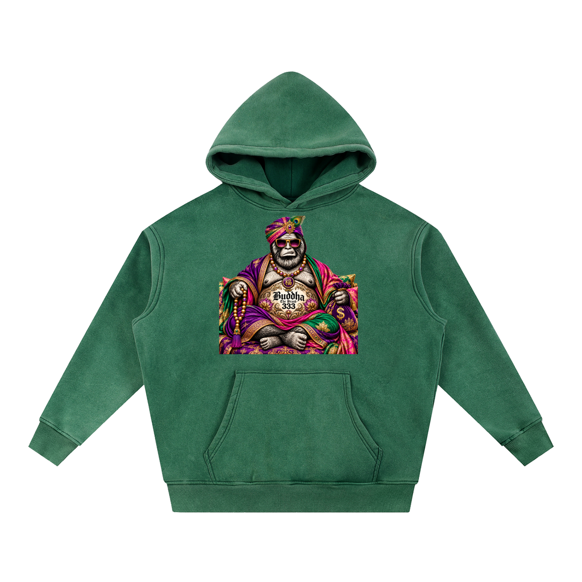 Snow Wash Fleece Oversize Hoodie