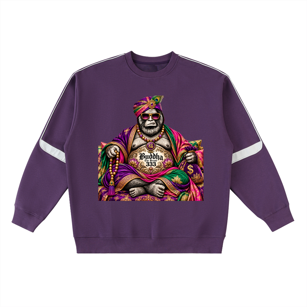 Oversized Crewneck Taped Sweatshirt