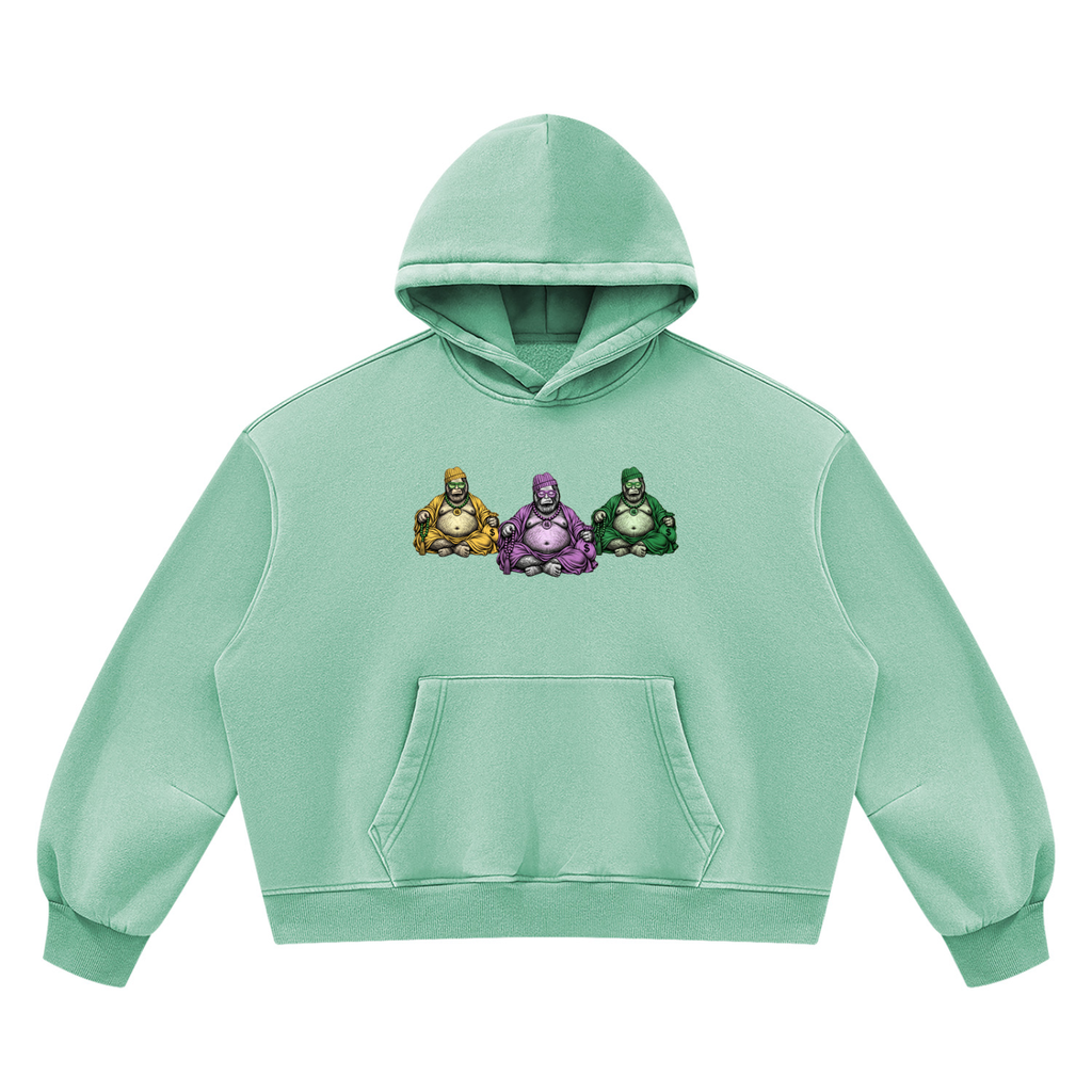 Unisex Vintage Wash Boxy Fleece Hoodie