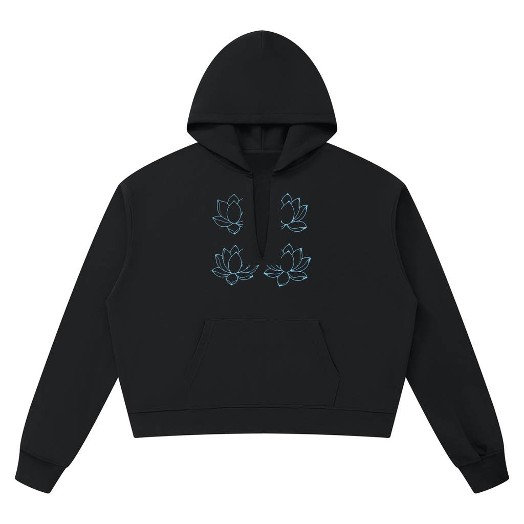 Unisex Boxy Raw Edge Hoodie