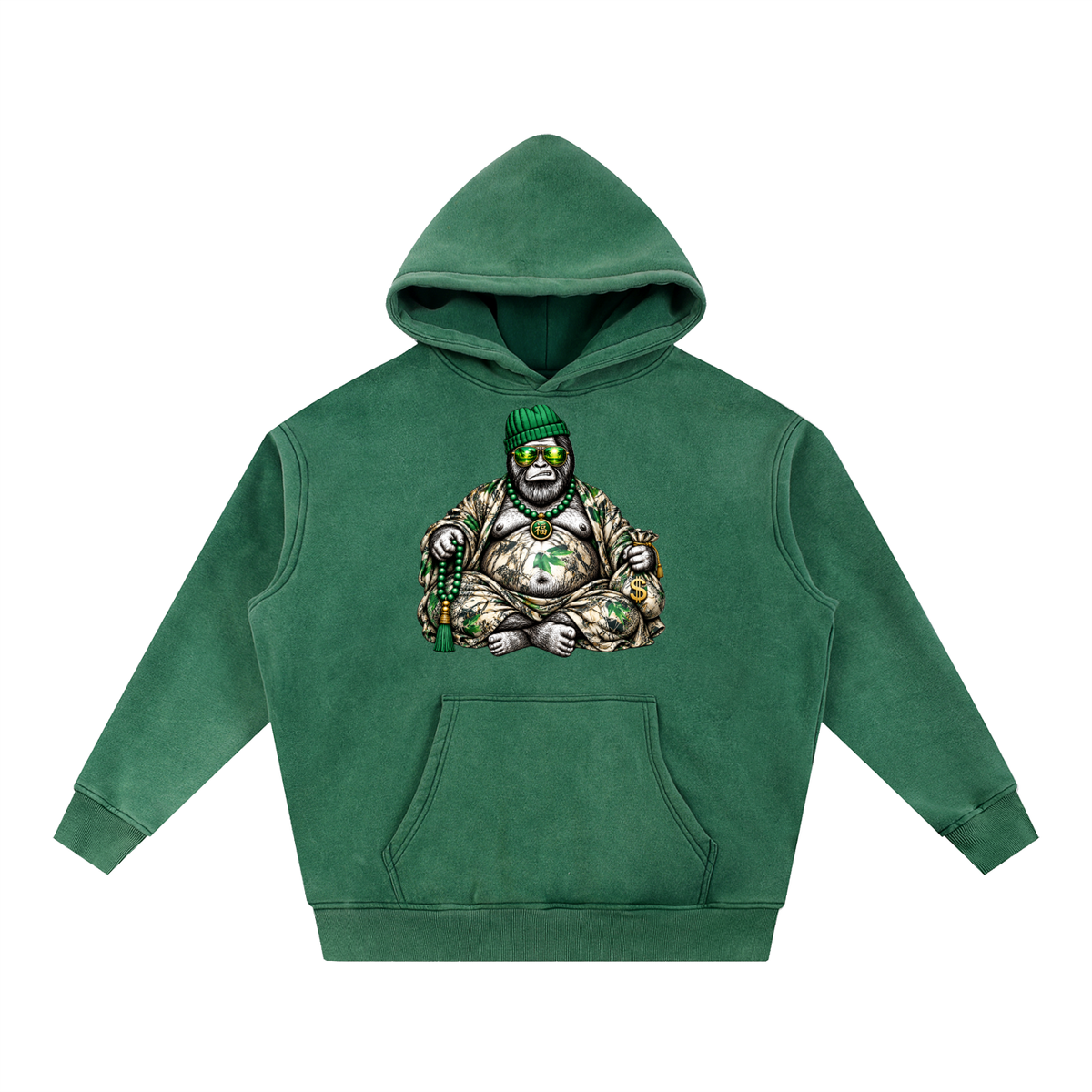 Snow Wash Fleece Oversize Hoodie