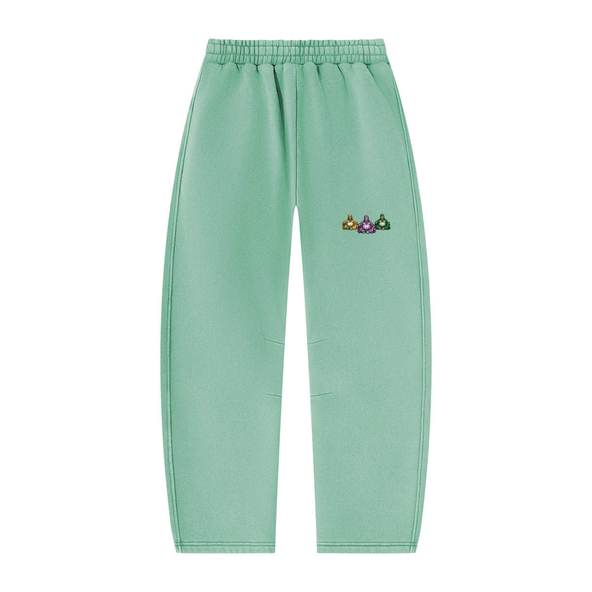 Unisex Vintage Wash Barrel Leg Fleece Sweatpants